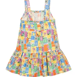 Abito copricostume bambina little stampa