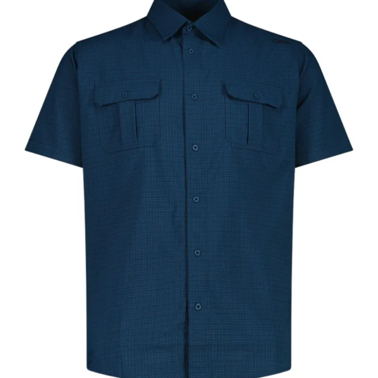 Camicia uomo Quadri manica corta