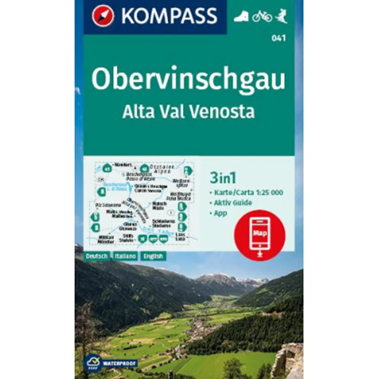 Carta escursionistica Alta Val Venosta 1:25.000