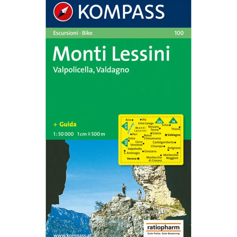 Carta escursionistica Monti Lessini, Valpolicella, Valdegna 1:50.000