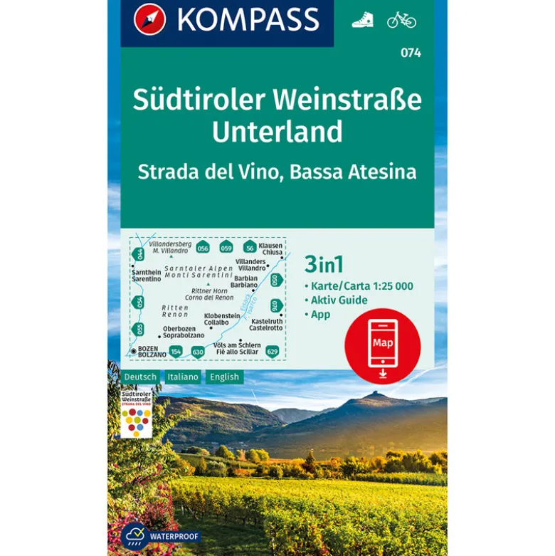 Carta escursionistica Strada del Vino