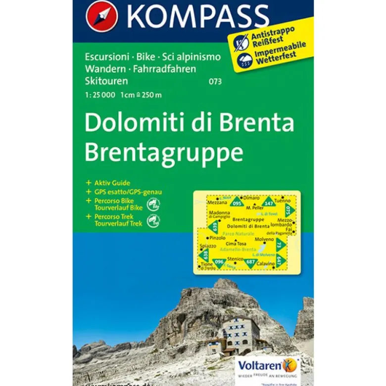 Cartina Dolomiti Di Brenta
