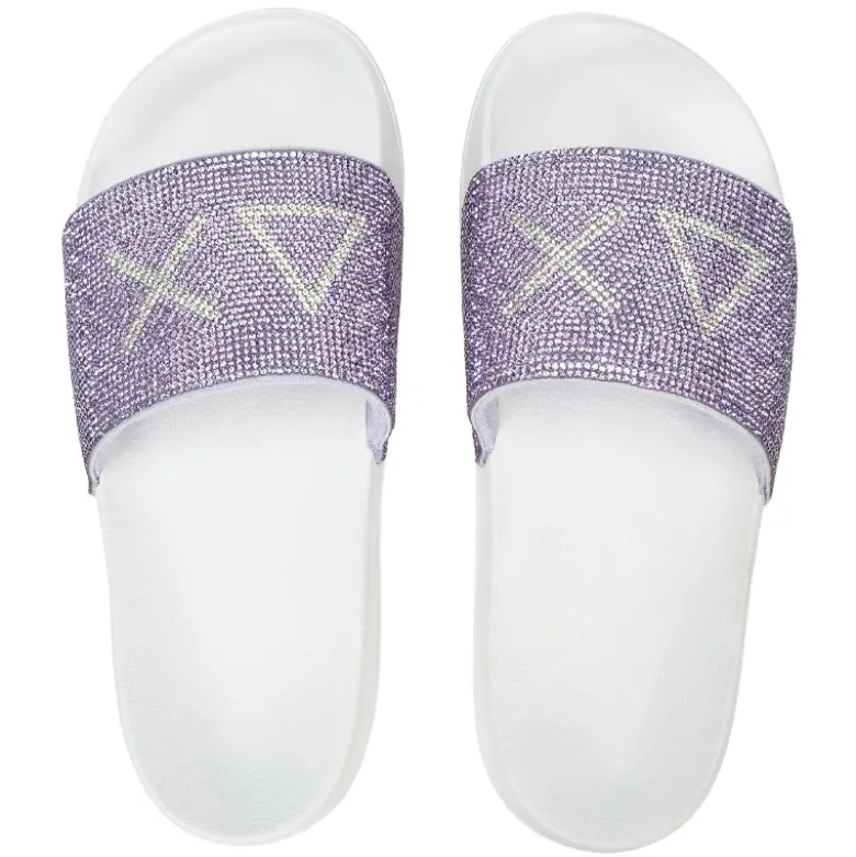 Ciabatte donna Slippers strass logo