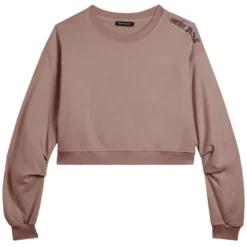Felpa donna oversize cropped stampa Flow