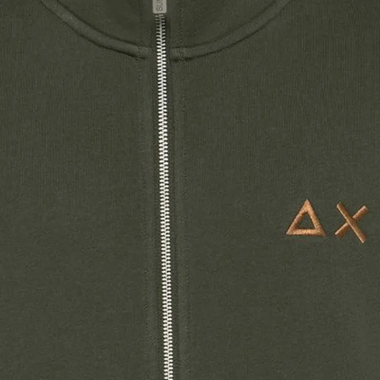 Felpa uomo cotone zip