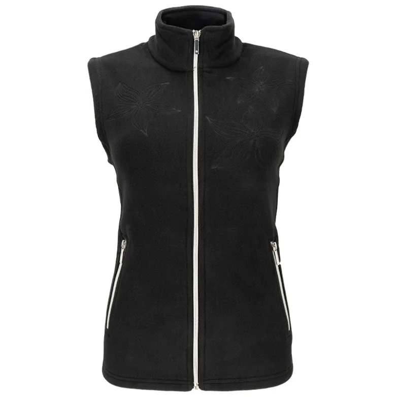 Gilet donna stampa rose