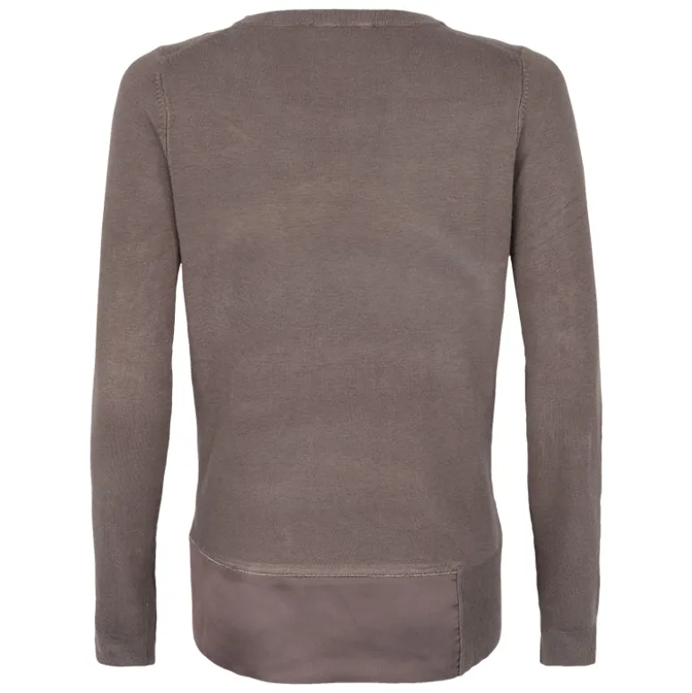 Maglione donna bordo raso