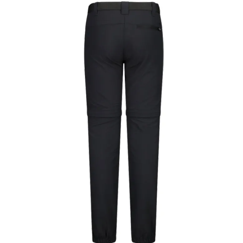 Pantalone bambina zip off stretch