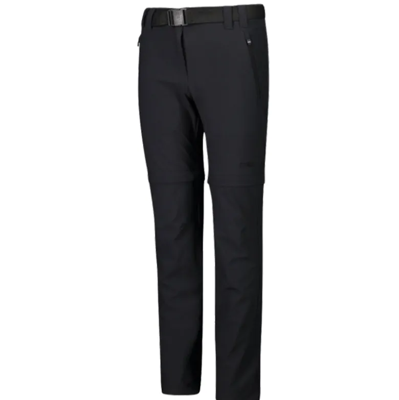 Pantalone bambina zip off stretch