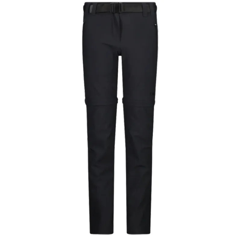 Pantalone bambina zip off stretch