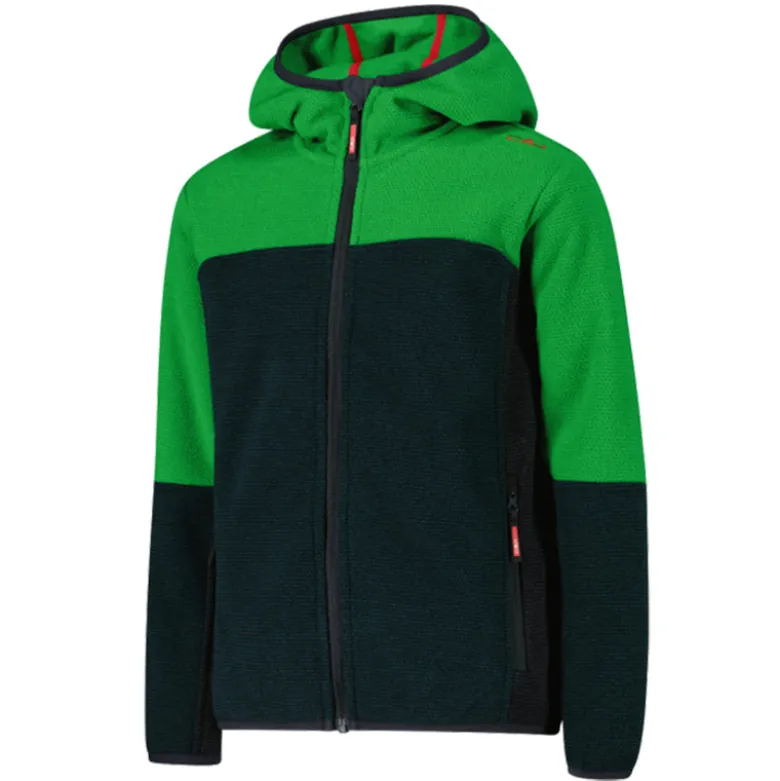 Pile bambino knit tech cappuccio