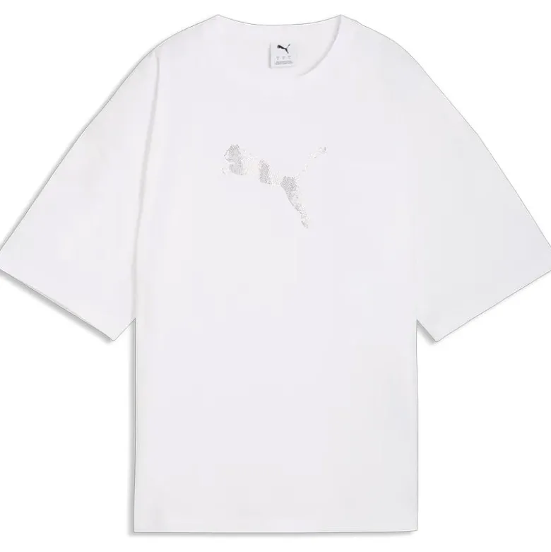 T-shirt donna Essentials Graphics Bedazzled Oversized