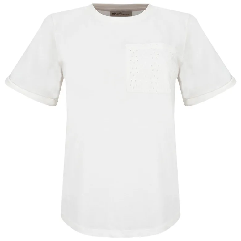 T-Shirt donna pizzo Sangallo