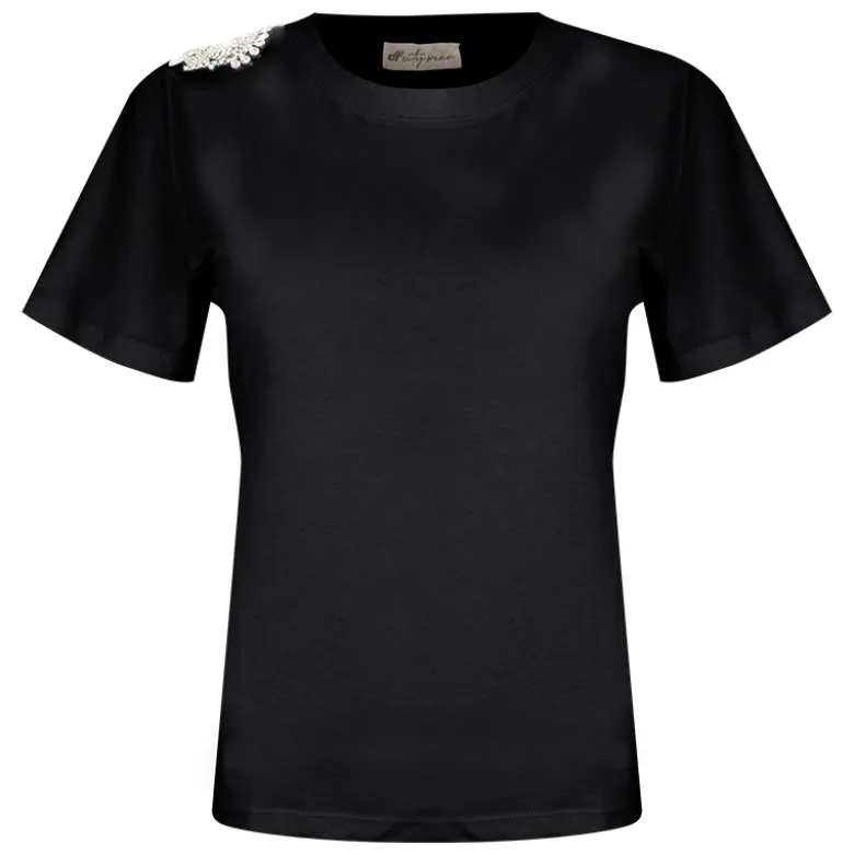 T-Shirt donna strass