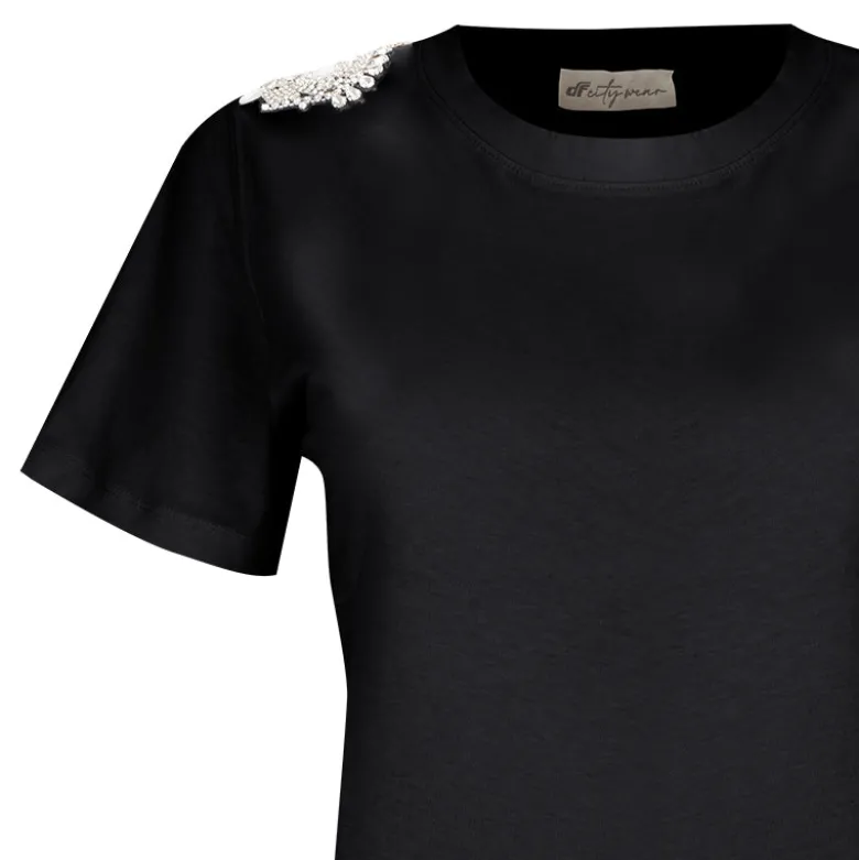T-Shirt donna strass